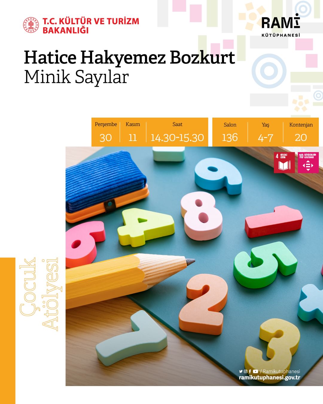 RAMİ KÜTÜPHANESİ -  Hatice Hakyemez Bozkurt ile Minik Sayılar